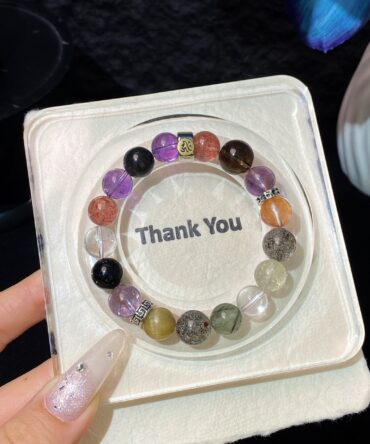 Zodiac mouse Men’s Crystal Bracelet