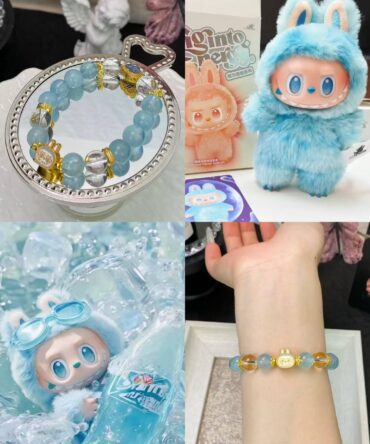 Aquamarine Meets Labubu: A Dreamy Bracelet Debut