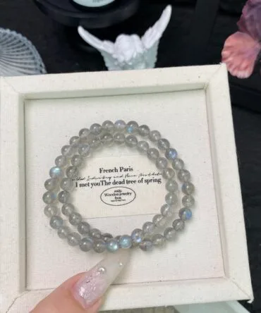 Grey Moonstone Bracelet